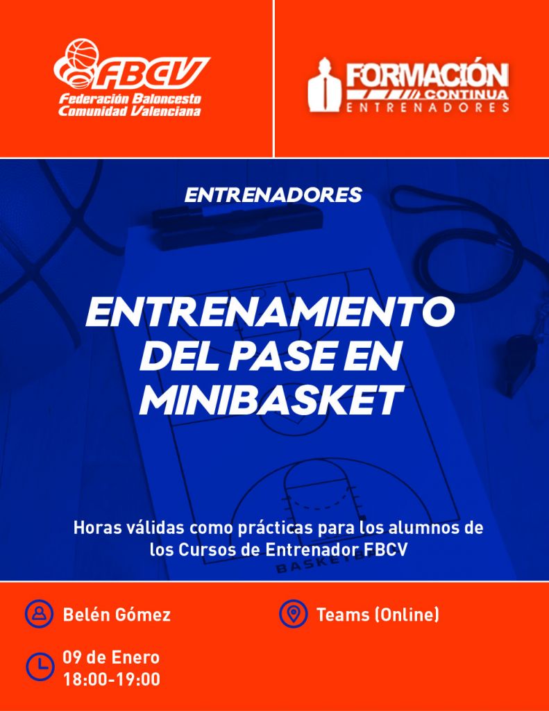 Entrenamiento del Pase en Minibasket por Belén Gómez