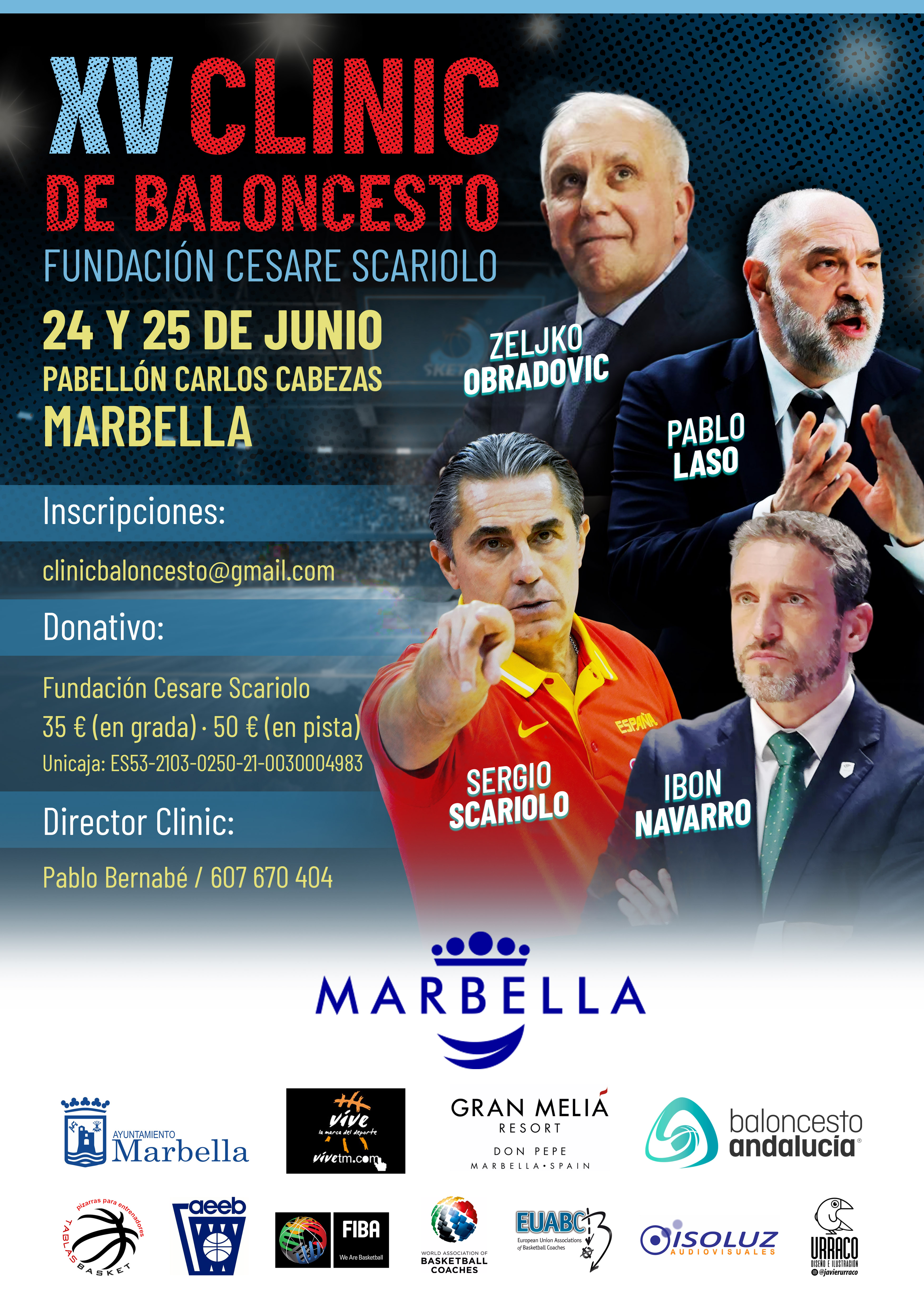 XV Clínic Internacional de Baloncesto Fundación Cesare Scariolo