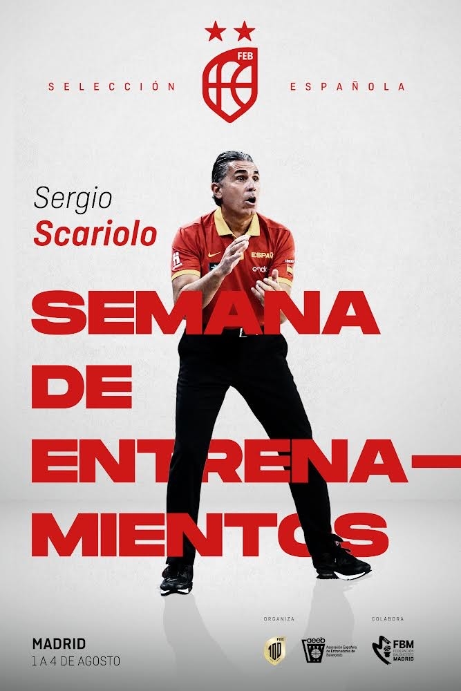 Semana de Entrenamientos con la Selección Española Absoluta Masculina. Sergio Scariolo (Madrid, 1 al 4 de agosto de 2023)