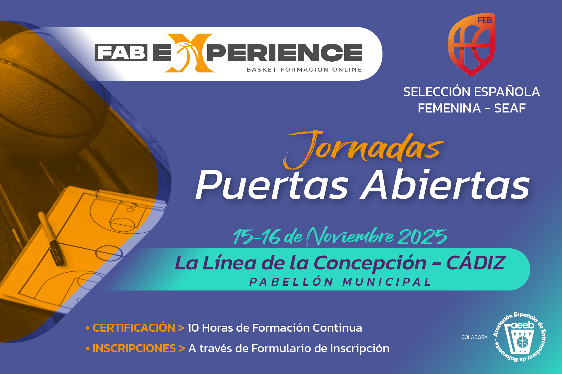 Jornadas Puertas Abiertas con la Selección Española Femenina (La Línea, 15-16 noviembre 2025)