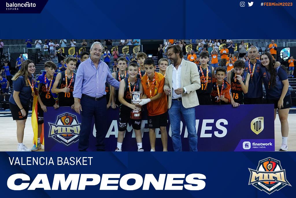 Valencia Basket campeones de España Minibasket 2023