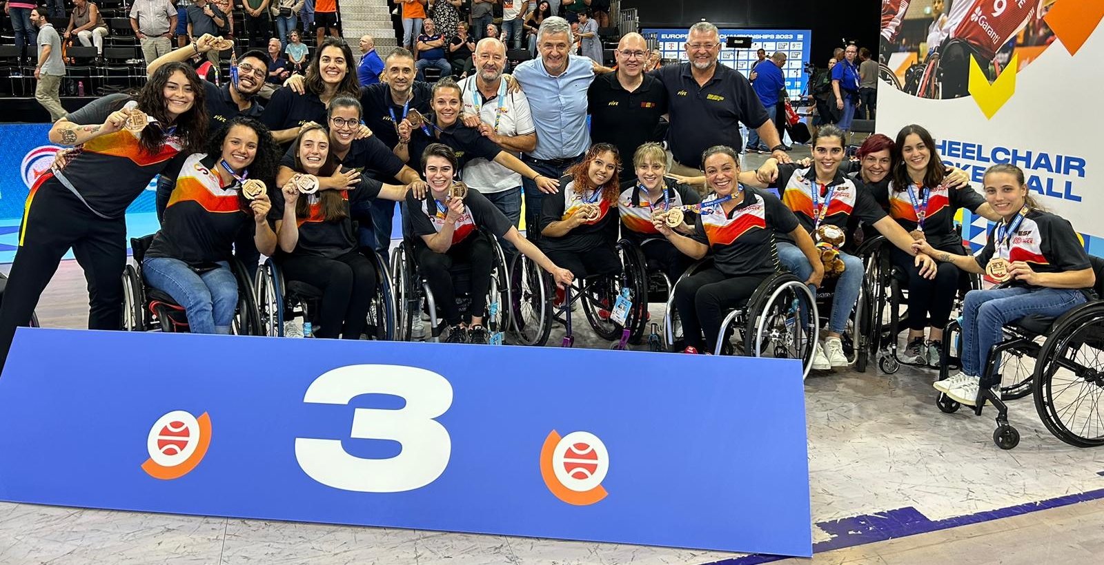 La selección Española Femenina de BSR medalla de bronce en el Europeo de Rotterdam (Países Bajos) 2023