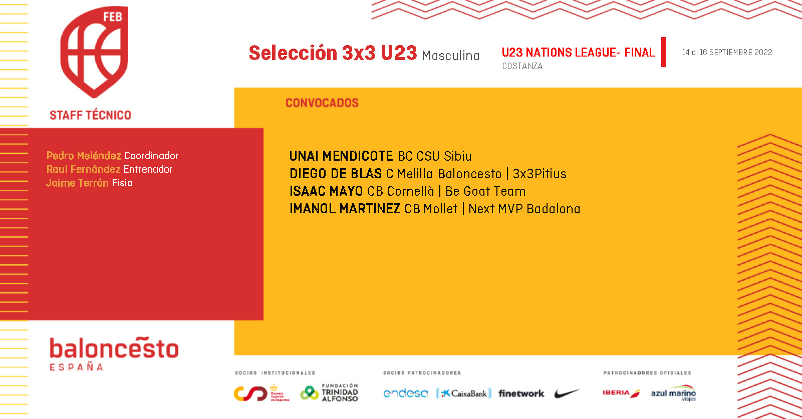 Selección 3x3 U23 Masculina. U23 Nations League-Final
