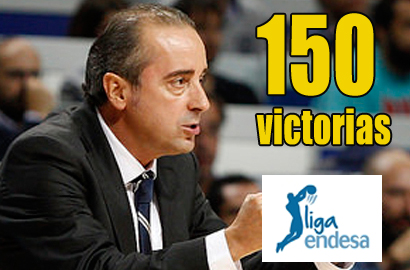 Txus Vidorreta 150 victorias en la Liga Endesa