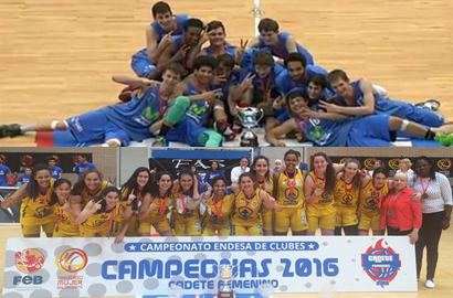 El Movistar Estudiantes y el Spar Gran Canaria campeones de España Cadete Masculino y Femenino