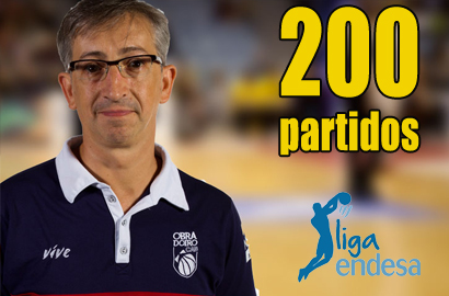 Moncho Fernández, 200 partidos en la Liga Endesa