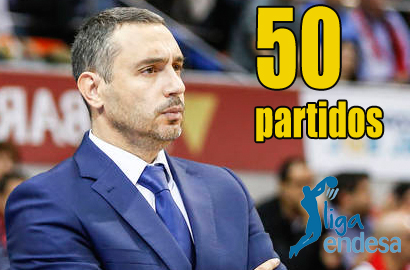 Jota Cuspinera, 50 partidos en Liga Endesa