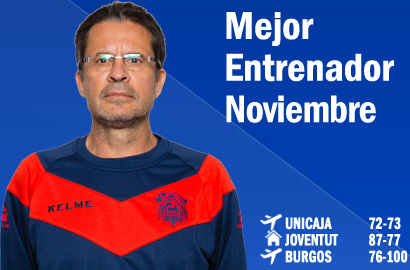 Pedro Martínez Mejor Entrenador del Mes de Noviembre-Trofeo AEEB