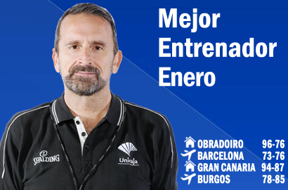 Joan Plaza Mejor Entrenador del Mes de Enero-Trofeo AEEB