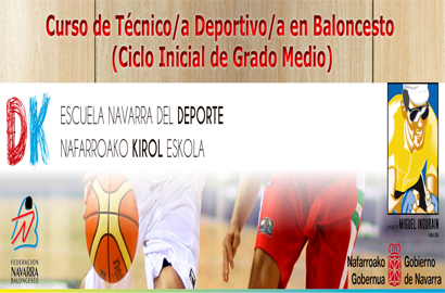 Curso de Técnico/a Deportivo/a en Baloncesto (Federación Navarra de Baloncesto)