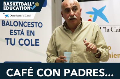 Chema Buceta, café con padres en Liceo Sorolla