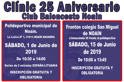 Clínic 25 Aniversario Club Baloncesto Noain
