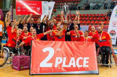 La selección española masculina subcampeona de Europa de Baloncesto en Silla de Ruedas