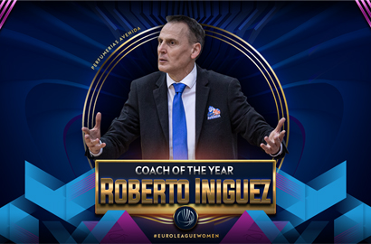 Roberto Íñiguez, Mejor Entrenador del Año de la Euroliga Femenina
