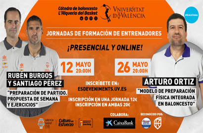 Doble jornada de formación en mayo con Rubén Burgos y Santi Pérez y Arturo Ortiz