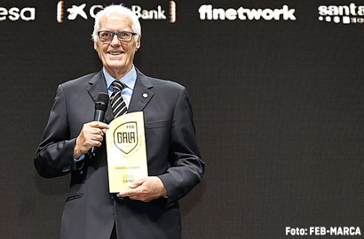 Lolo Sainz, Premio Leyenda en la II Gala del Baloncesto Español