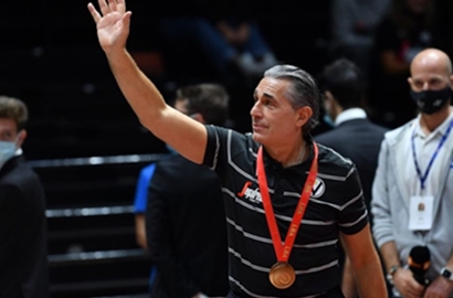Sergio Scariolo, campeón de la Supercopa de Italia