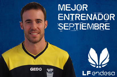 Bernat Canut Mejor Entrenador de la LF Endesa del Mes de Septiembre-Trofeo AEEB