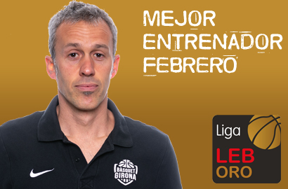 Jordi Sargatal Mejor Entrenador del Mes de Febrero-Trofeo AEEB LEB Oro