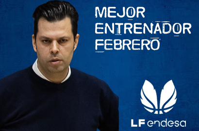 José Carlos Ramos Mejor Entrenador de la LF Endesa del Mes de Febrero-Trofeo AEEB