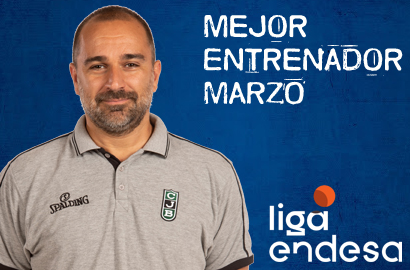 Carles Durán Mejor Entrenador del Mes de Marzo-Trofeo AEEB Liga Endesa