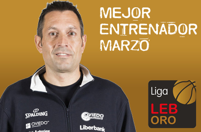 Natxo Lezkano Mejor Entrenador del Mes de Marzo-Trofeo AEEB LEB Oro