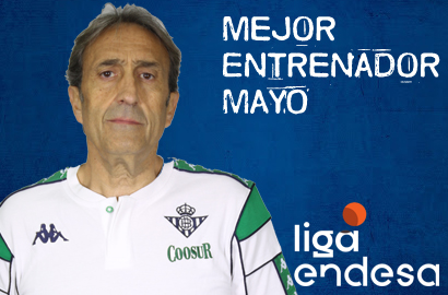Luis Casimiro Mejor Entrenador del Mes de Mayo-Trofeo AEEB Liga Endesa