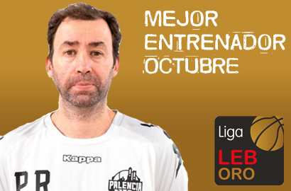 Pedro Rivero Mejor Entrenador del Mes de Octubre-Trofeo AEEB LEB Oro