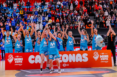 Movistar Estudiantes, campeonas de la Minicopa LF Endesa 2022