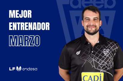 Jordi Acero Mejor Entrenador del Mes de Marzo-Trofeo AEEB Liga Femenina Endesa