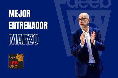 Juan A. Orenga Mejor Entrenador del Mes de Marzo-Trofeo AEEB LEB Oro
