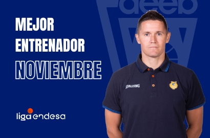 Jaka Lakovic Mejor Entrenador del Mes de Noviembre-Trofeo AEEB Liga Endesa