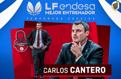 Carlos Cantero Mejor Entrenador del Mes de Noviembre-Trofeo AEEB de Liga Femenina Endesa