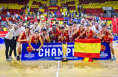 España, campeones de Europa FIBA U16 Masculino