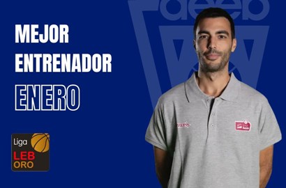 Gerard Encuentra Mejor Entrenador del Mes de Enero-Trofeo AEEB LEB Oro
