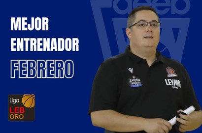 Diego Epifanio Mejor Entrenador del Mes de Febrero-Trofeo AEEB LEB Oro