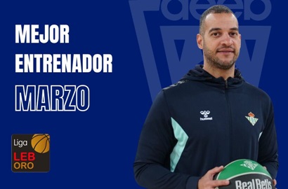 Bruno Savignani Mejor Entrenador del Mes de Marzo-Trofeo AEEB LEB Oro
