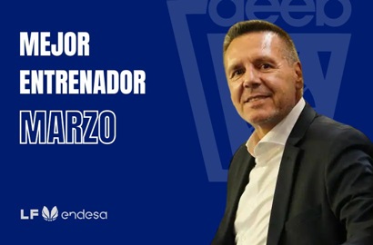 Nacho Martínez Mejor Entrenador del Mes de Marzo-Trofeo AEEB Liga Femenina Endesa