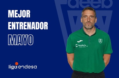 Ibon Navarro Mejor Entrenador del Mes de Mayo-Trofeo AEEB Liga Endesa