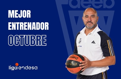 Chus Mateo Mejor Entrenador del Mes de Octubre-Trofeo AEEB Liga Endesa