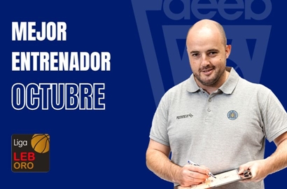 Mikel Odriozola Mejor Entrenador del Mes de Octubre-Trofeo AEEB LEB Oro