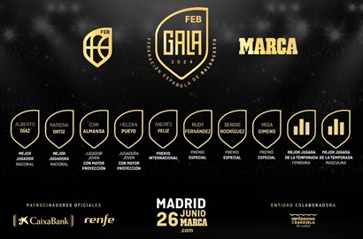Premiados V Gala del Baloncesto Español FEB-Marca