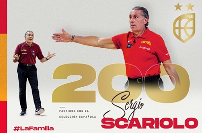 Scariolo, 200 partidos con España