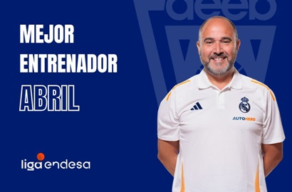 Chus Mateo Mejor Entrenador del Mes de Abril-Trofeo AEEB Liga Endesa