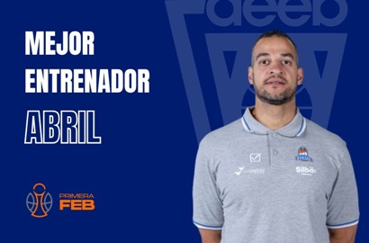 Bruno Savignani Mejor Entrenador del Mes de Abril-Trofeo AEEB Primera FEB