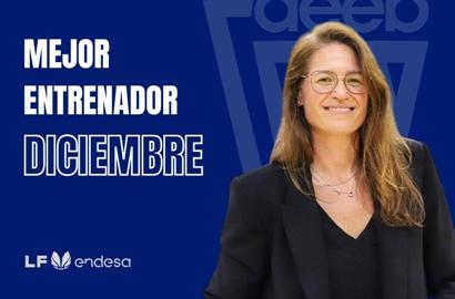 Anna Montañana Mejor Entrenadora del Mes de Diciembre-Trofeo AEEB Liga Femenina Endesa