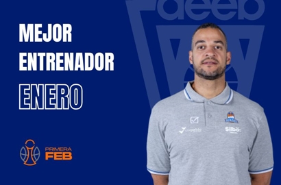 Bruno Savignani Mejor Entrenador del Mes de Enero-Trofeo AEEB Primera FEB