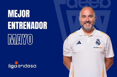 Chus Mateo Mejor Entrenador del Mes de Mayo-Trofeo AEEB Liga Endesa