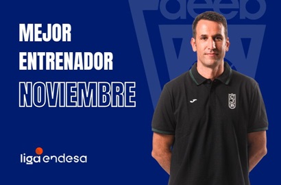 Dani Miret Mejor Entrenador del Mes de Noviembre-Trofeo AEEB Liga Endesa