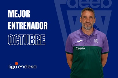 Ibon Navarro Mejor Entrenador del Mes de Octubre-Trofeo AEEB Liga Endesa